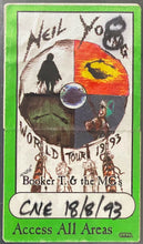 Load image into Gallery viewer, 1993 Neil Young All Access Pass World Tour Backstage Pass Icert Authenticated
