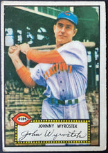 Load image into Gallery viewer, 1952 Topps Baseball Johnny Wyrostek #13 Cincinnati Reds Vintage MLB Card
