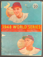 1948 World Series Program Braves Field Indians vs Boston Braves Vintage MLB