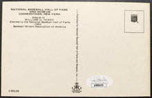 Load image into Gallery viewer, Bill Terry Signed Hall Of Fame Plaque Autographed Postcard Giants MLB HOF JSA
