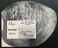 1950's Restaurant Menu Chris' Seahorse Grill Photos 7 Boats Tours Fishing +