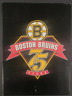 1991/1992 NHL Boston Bruins 75th Anniversary 4 Page Team Photo Set Vintage