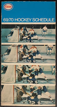 Load image into Gallery viewer, 1969/1970 NHL Pocket Schedule Issued by Esso Hockey Vintage Leafs Canadiens
