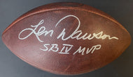 Len Dawson Autographed Wilson The Duke Football Signed Kansas City Chiefs COA