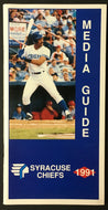 1991 Syracuse Chiefs Media Guide MacArthur Stadium Vintage Triple A Baseball
