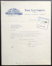 Load image into Gallery viewer, 1959 George Punch Imlach Autographed Funny Letter Signed Molson Brewery NHL JSA
