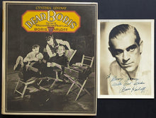 Load image into Gallery viewer, Boris Karloff Signed Photo Autographed + 1975 1st Edition Dear Boris Biography
