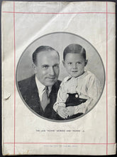 Load image into Gallery viewer, 1937 NHL All-Star Game Howie Morenz Memorial Program + Ticket Montreal Forum
