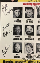 Load image into Gallery viewer, 2007 10th Annual Mark Twain Prize Award Celebrity Multi Signed Poster x12 JSA

