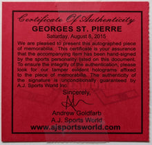 Load image into Gallery viewer, Georges St. Pierre Autographed Signed Photo UFC MMA AJ Sports Holo COA
