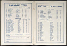 Load image into Gallery viewer, 1930 University Of Buffalo v. Carnegie Tech Famous 11 Football Program Vintage
