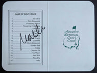 2003 Masters Golf Champion Mike Weir Autographed Signed Scorecard 1998 Issued