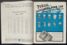 Load image into Gallery viewer, 1937 Indy 500 25th Anniversary Program + Lap Scorecard Wilbur Shaw Indianapolis
