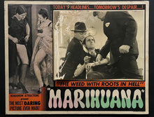 Load image into Gallery viewer, 1936 Very Rare Movie Lobby Card From The Film Marihuana Cult Classic Vintage
