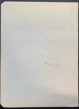 Load image into Gallery viewer, 1953/54 Rochester Royals Team Signed Paper Basketball NBA HOF Autograph Vintage
