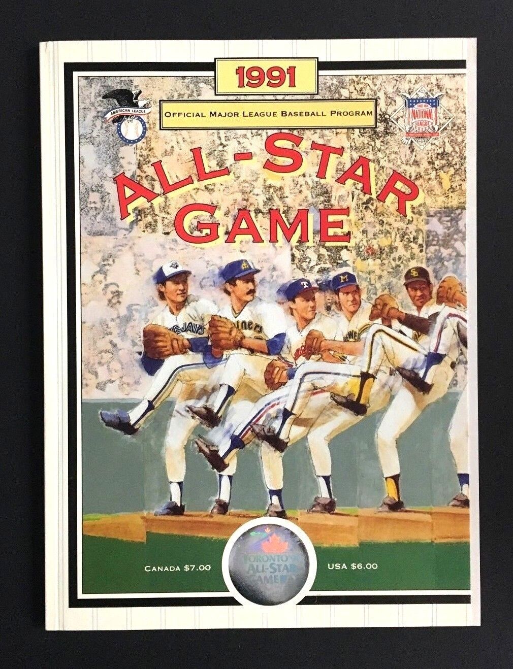 1991 All Star Game Program MLB Baseball Toronto SkyDome Blue Jays Canada