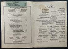 Load image into Gallery viewer, 1940s Vintage Menu Leon &amp; Eddie's Davis Jazz Burlesque Strip Club Menu Original
