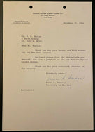 1966 NHL Hockey Vintage Letter New York Rangers Madison Square Garden Letterhead