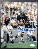 Gale Sayers Autographed Football Photo Signed Chicago Bears NFL JSA COA