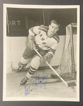 Load image into Gallery viewer, Allan Stanley Autographed New York Rangers NHL Hockey Photo Signed 8x10 Vintage
