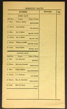 Load image into Gallery viewer, 1927 Eastern States Exposition New England Whippet Dog Races Score Card Program
