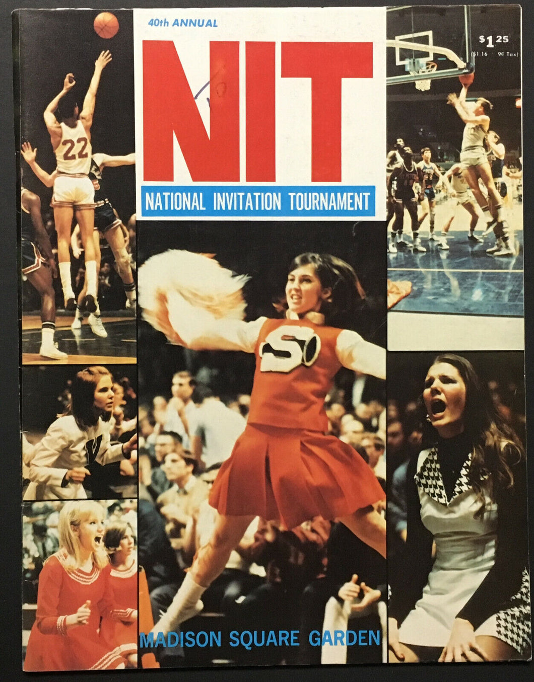 1977 NIT Basketball Program NCAA Vintage Autographed Signed HOF Willis Reed
