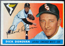 Load image into Gallery viewer, 1955 Topps Baseball #146 Dick Donovan Chicago White Sox Vintage MLB Card
