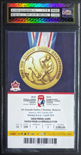 Load image into Gallery viewer, 2015 World Jr. Championship Gold Medal Game Graded Ticket Canada v. Russia IIHF
