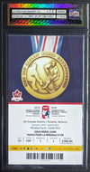2015 World Jr. Championship Gold Medal Game Graded Ticket Canada v. Russia IIHF