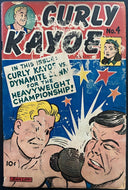 1946 Rare Original Vintage Curly Kayou No. 4 Boxing Comic Book
