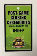 2012 On Field Pass Final Tiger Cats Game Ivor Wynne Stadium CFL Football Canada