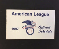 1997 American League Official Baseball Schedule Jackie Robinson Commemorative