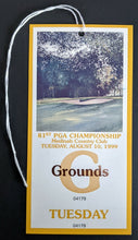 Load image into Gallery viewer, 1999 PGA Championship 6 Unused Grounds Passes @ Medinah Country Club Tiger Woods

