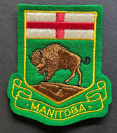 1950s Province Of Manitoba Coat of Arms Felt Patch Original Packaging Vintage
