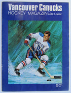 1968-1969 NHL Program Vancouver Canucks vs Maple Leafs Signed Imlach Keon + More