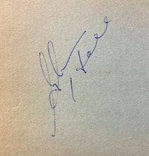 Load image into Gallery viewer, Vintage 1960's NHL Hockey Autographed Album Page Greats Ron Ellis + Glenn Hall
