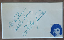 Load image into Gallery viewer, 1950s Keely Smith Framed Signed Index Card Jazz Singer Musician Vtg Autographed
