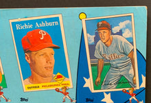 Load image into Gallery viewer, 1988 Richie Ashburn HOFer Autographed Campbell&#39;s Soup Topps Baseball Uncut Sheet
