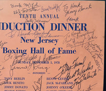 Load image into Gallery viewer, Autographed New Jersey Boxing Hall of Fame 10th Anniversary Program Signed VTG
