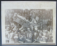 1969 World Hockey Championship Wire Photo - Russia Celebrating Victory In Sweden