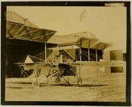 1910  Underwood & Underwood Vintage Photo Pilot Posing Wright Brothers Airplane