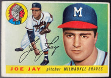 Load image into Gallery viewer, 1955 Topps Baseball #134 Joe Jay Milwaukee Braves Vintage MLB Card
