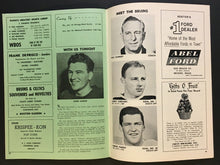 Load image into Gallery viewer, 1965 Boston Garden NHL Hockey Program Boston Bruins vs Detroit Red Wings Howe
