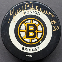 Load image into Gallery viewer, Gerry Cheevers Autographed In Glas Co Puck NHL Hockey Signed Boston Bruins JSA
