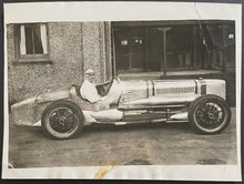 Load image into Gallery viewer, 1926 Type 1 Press Photo Sunbeam World Fastest Car + Driver Henry Segrave LOA
