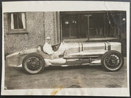 1926 Type 1 Press Photo Sunbeam World Fastest Car + Driver Henry Segrave LOA