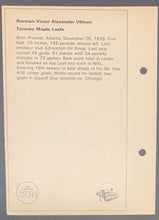 Load image into Gallery viewer, Norm Ullman Autographed Toronto Sun Photo Hall Of Famer Maple Leaf NHL Signed
