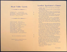 Load image into Gallery viewer, Danny Gallivan + Tiger Williams Signed 1985 Sports Celebrity Dinner Program JSA
