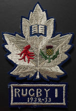 Load image into Gallery viewer, 1932-33 University of Toronto Crest + Rugby Football Team Patch U of T
