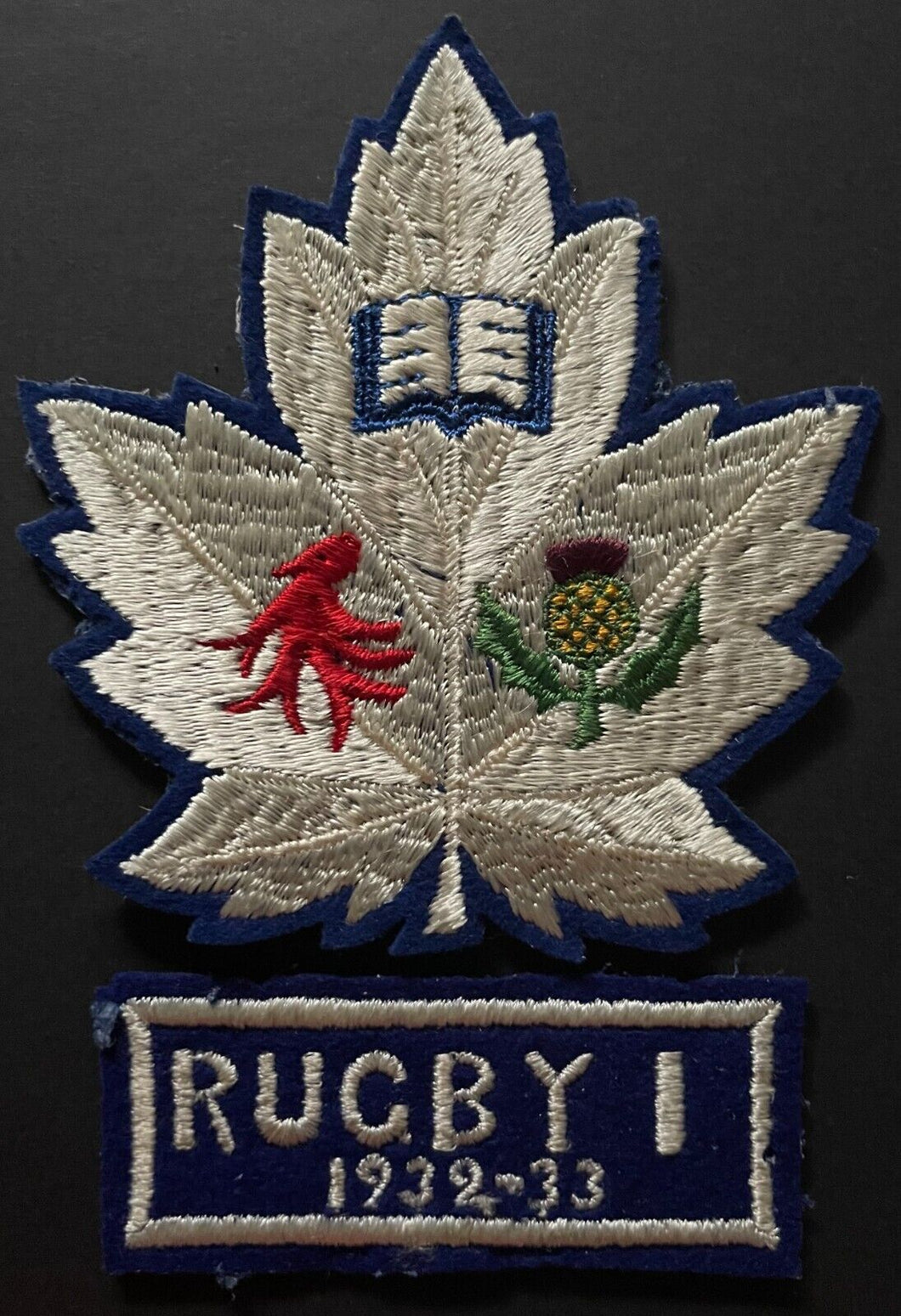 1932-33 University of Toronto Crest + Rugby Football Team Patch U of T